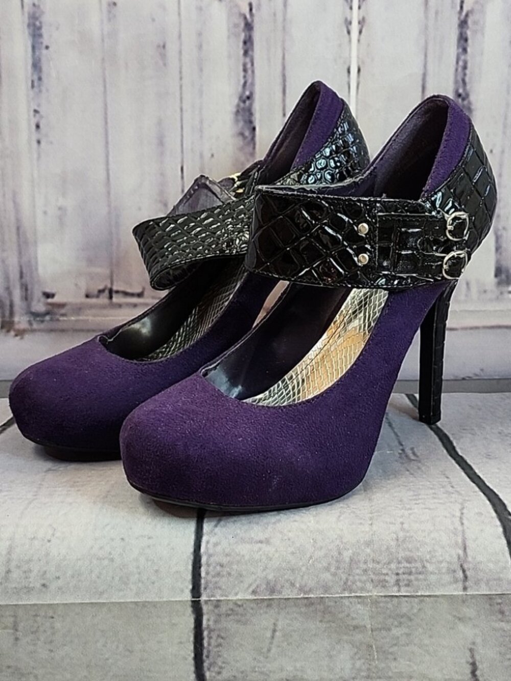Dollhouse Suede Heels